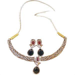 New Nazila Couture Crystal Bird Necklace and Earring Set